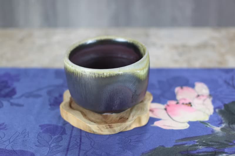 【送禮好物】天然結晶開片 柴燒茶碗 名家葉敏祥手作 150ml