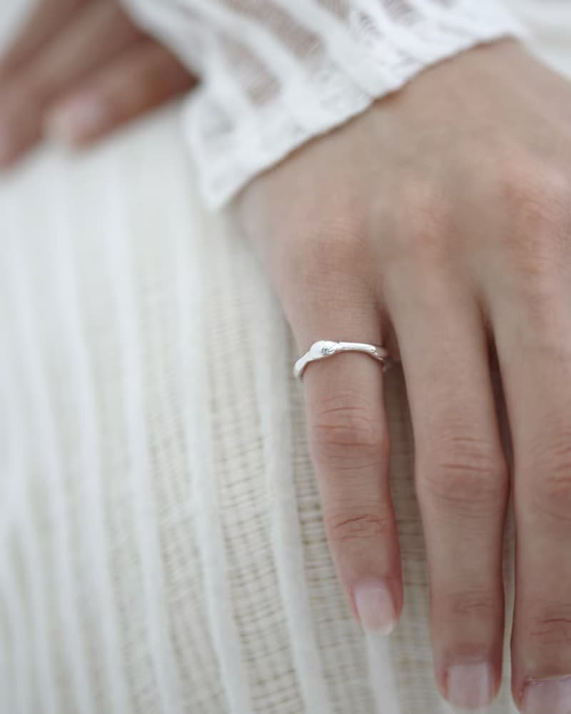 Tears ring 淚珠 純銀戒指