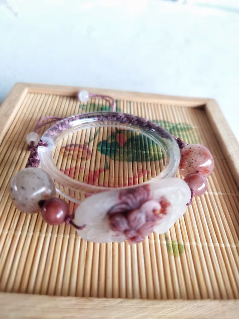 Miss feng天然-余太早踏雪尋梅中國結手鍊