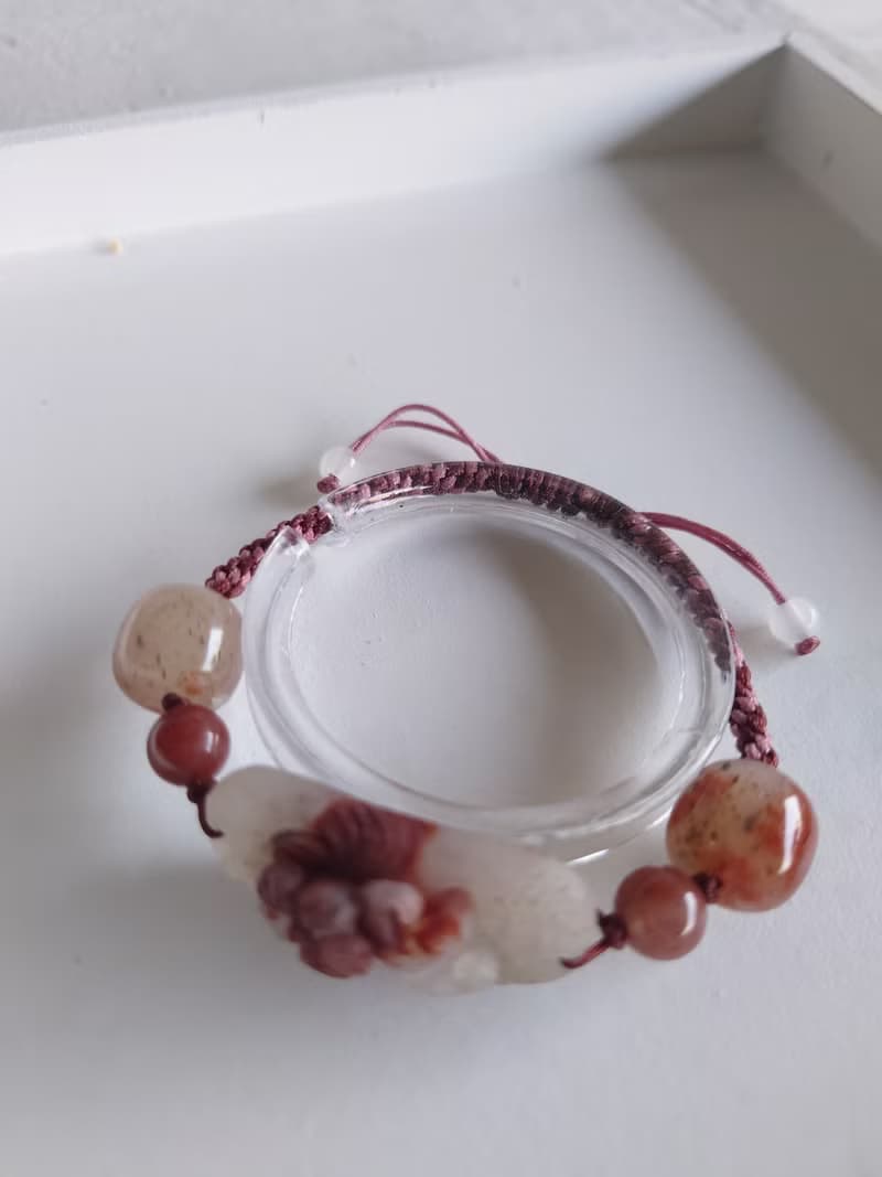 Miss feng天然-余太早踏雪尋梅中國結手鍊