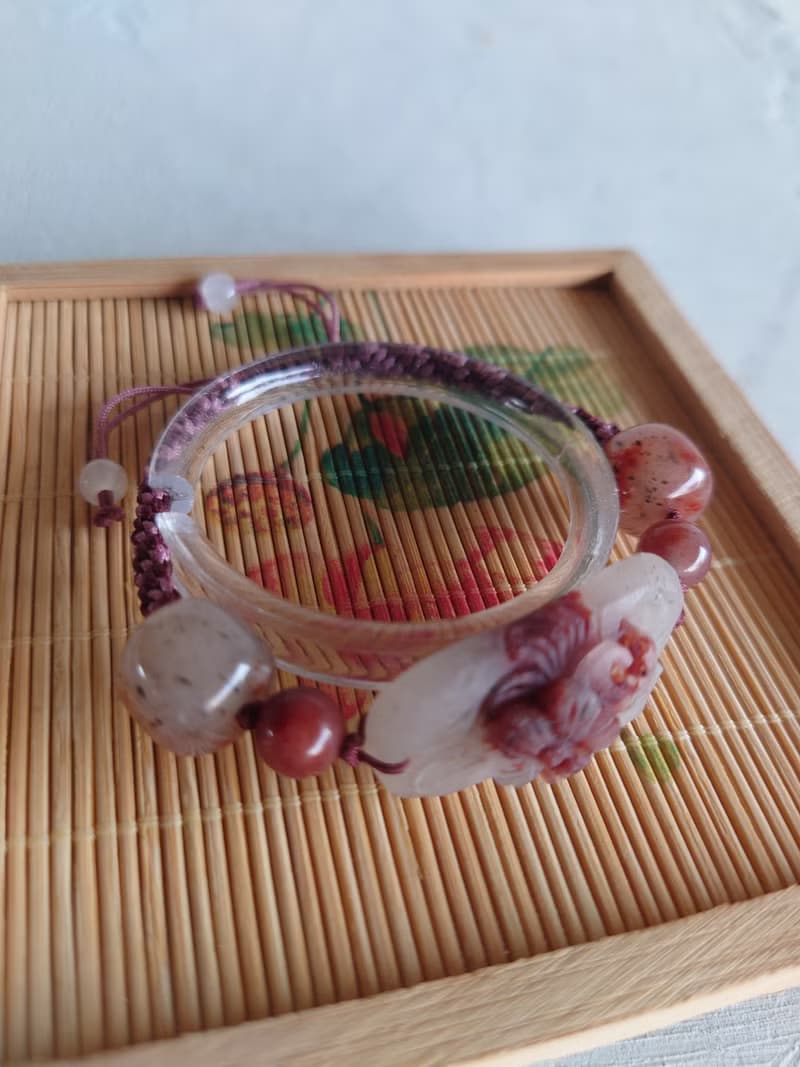 Miss feng天然-余太早踏雪尋梅中國結手鍊