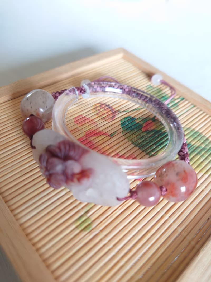 Miss feng天然-余太早踏雪尋梅中國結手鍊