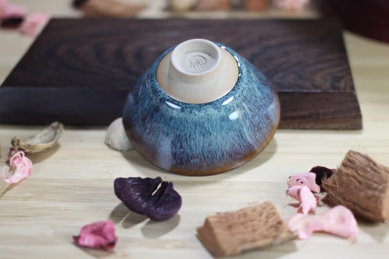 【送禮好物】70ml 天目釉 斗笠茶杯 酒杯 鶯歌名家葉敏祥作