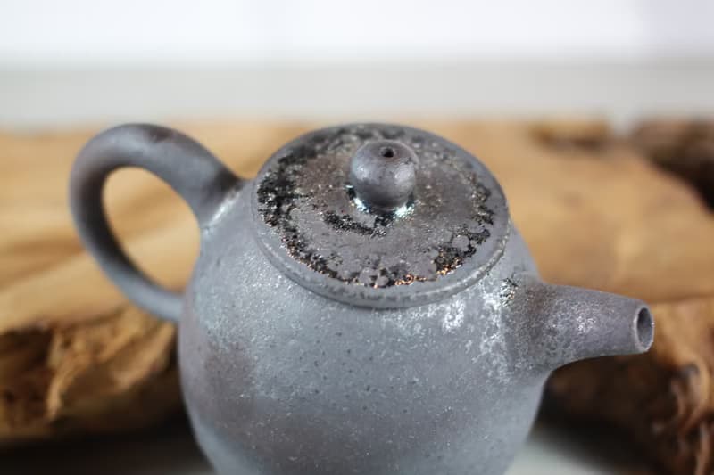 【送禮好物】柴燒 天然落灰 手拉坯茶壺 名家葉敏祥手工作品