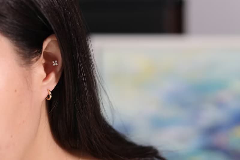 14K 10mm圓耳扣耳環 (內徑 8 mm) (單個)