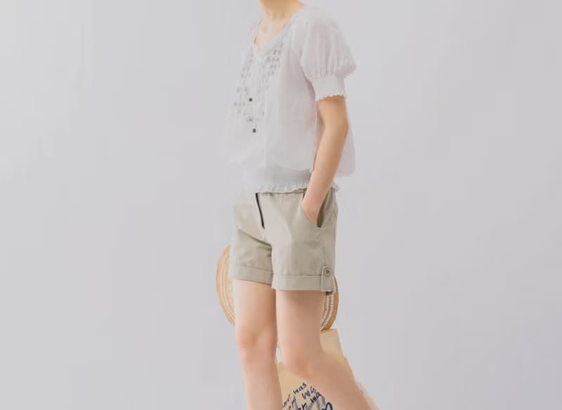法式復古 波西米亞嬉皮流浪少女 刺繡縮褶棉質小衫