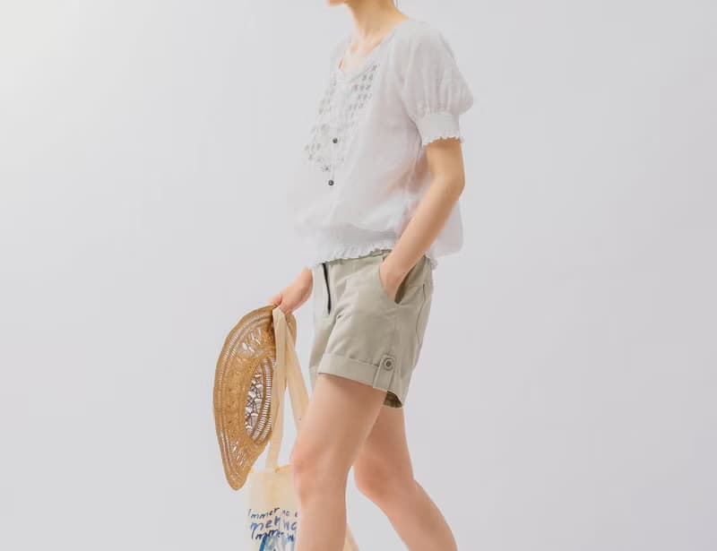 法式復古 波西米亞嬉皮流浪少女 刺繡縮褶棉質小衫