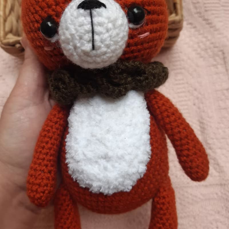 Hand crochet Squirrel with acorn Stuffed toys Animal toy Plush toys Amigurumi