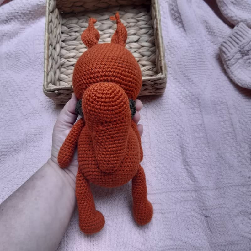 Hand crochet Squirrel with acorn Stuffed toys Animal toy Plush toys Amigurumi