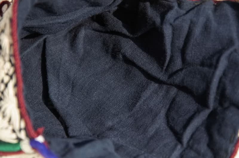 手縫純棉布側背包/刺繡斜背包/刺繡肩背包/indigo手縫藍染包-花朵