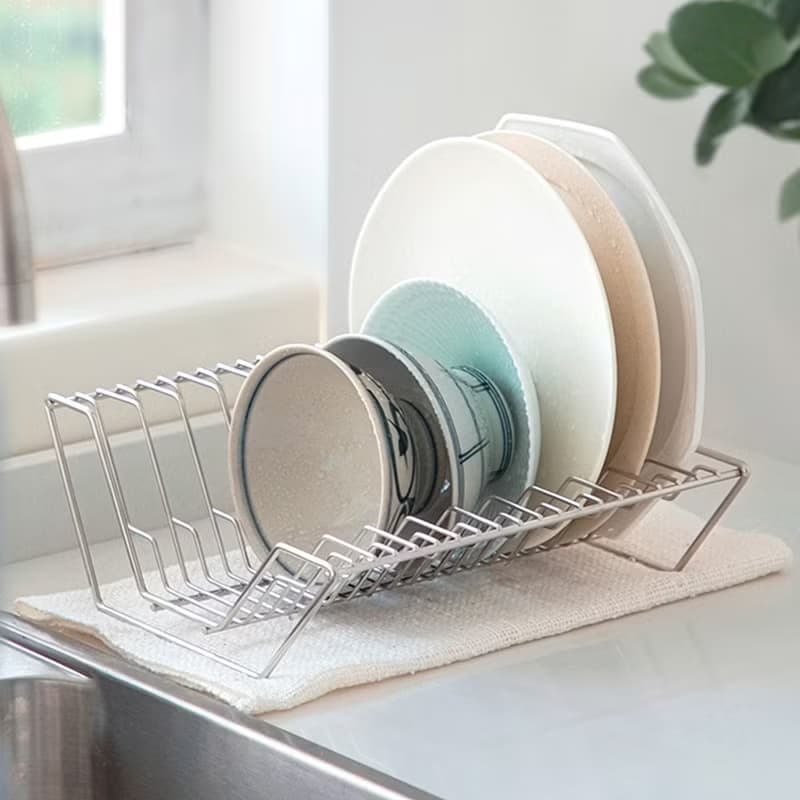 日本霜山 304不鏽鋼碗盤瀝水架/餐盤收納架/立盤架