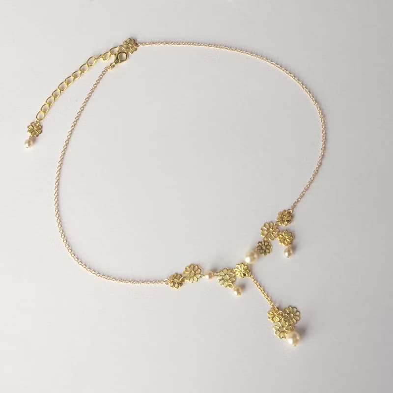 ネックレス　光、遠く近く