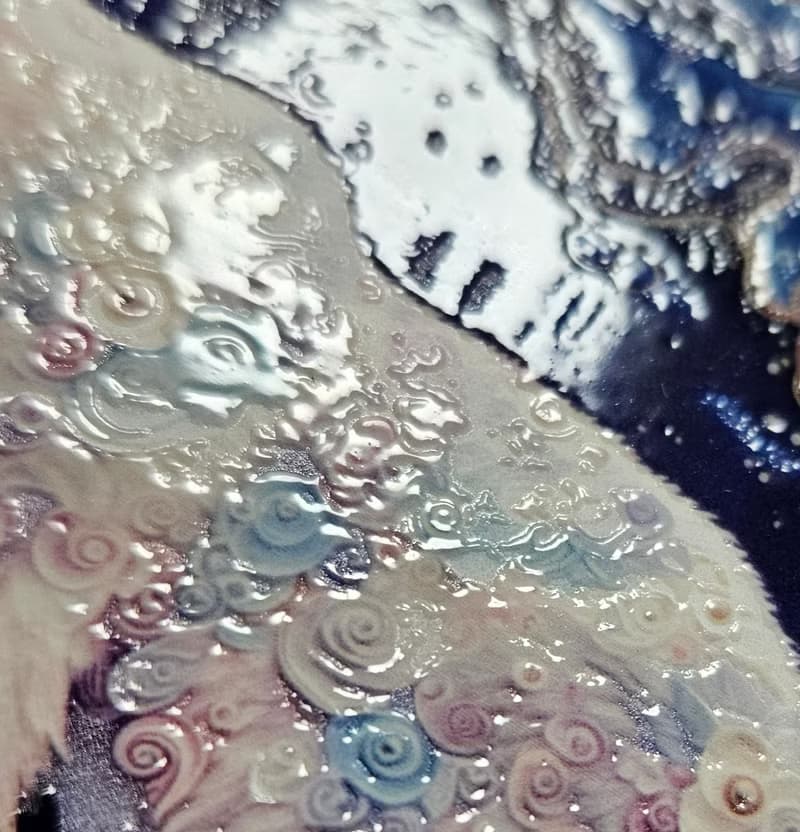 星雲北極熊- 晶雕吸水陶瓷杯墊