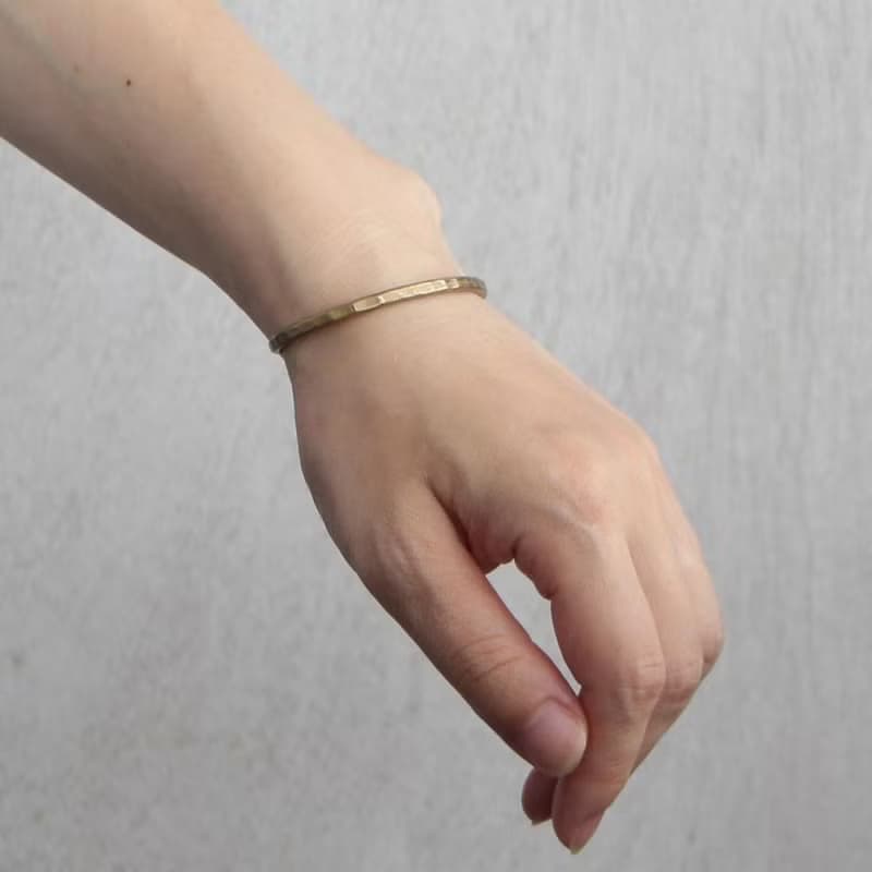 真鍮ブレスレット  多面