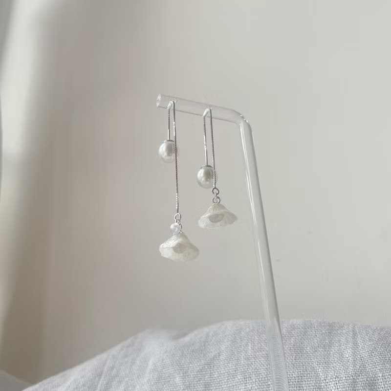 TeenyTinyCraft | 花裙 手工耳環/耳夾/戒指