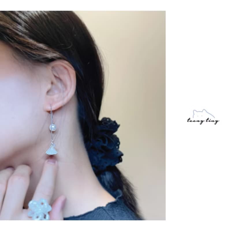 TeenyTinyCraft | 花裙 手工耳環/耳夾/戒指