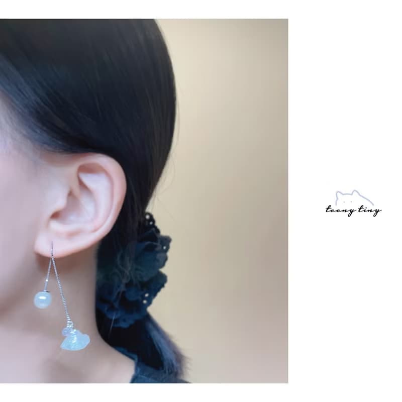 TeenyTinyCraft | 花裙 手工耳環/耳夾/戒指