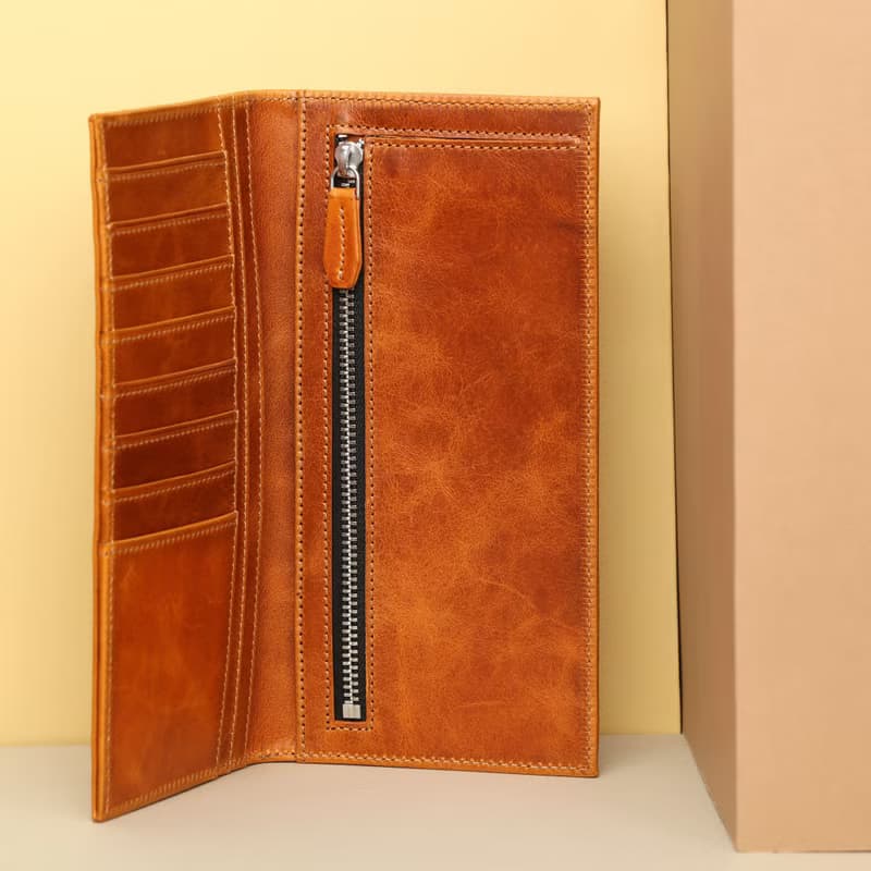 Long Wallet Leather Handmade