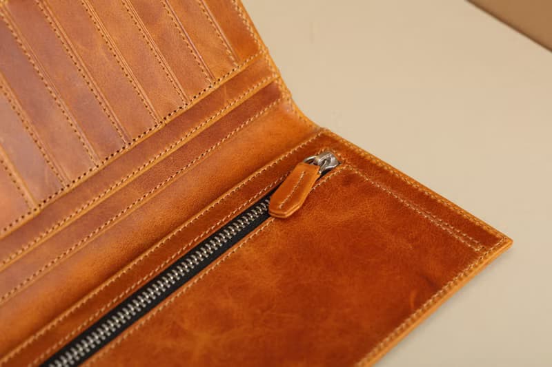 Long Wallet Leather Handmade