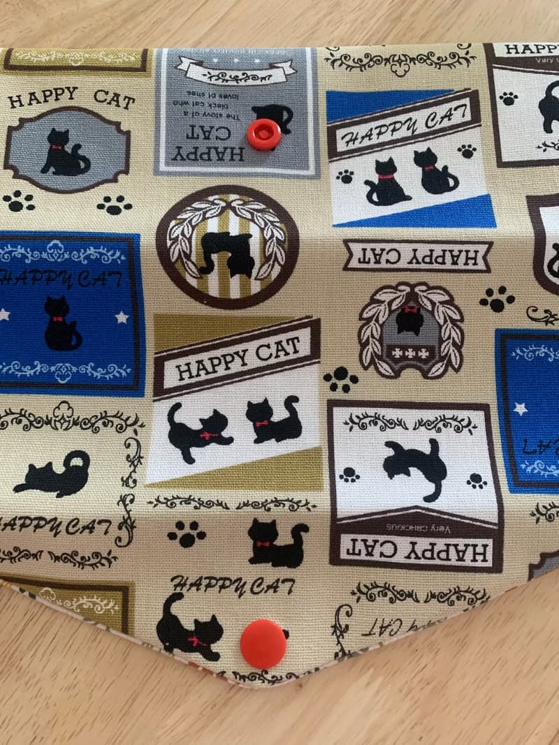 文青風環保純棉筷袋 快樂貓咪 氣質原胚 日本 潮物 收納 手作餐具