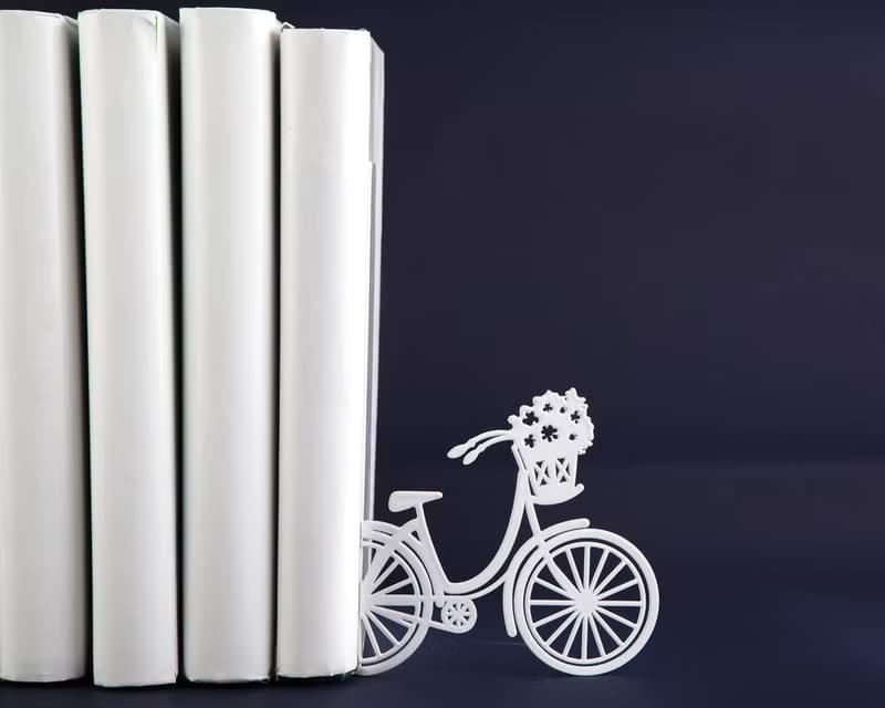 Unique Metal Bookends - Oh Paris - shelf decor // decorative book holders //