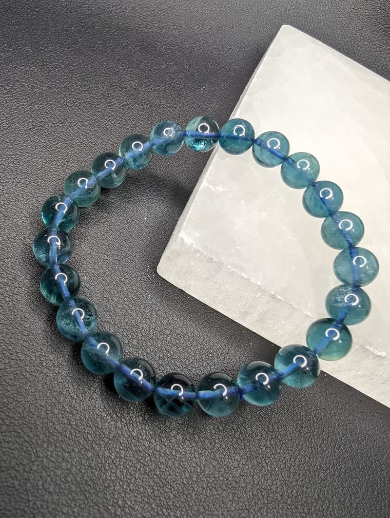 【訂製品】藍螢石 手串 手鍊 天然水晶 水晶手串 6-12mm 水晶手鍊