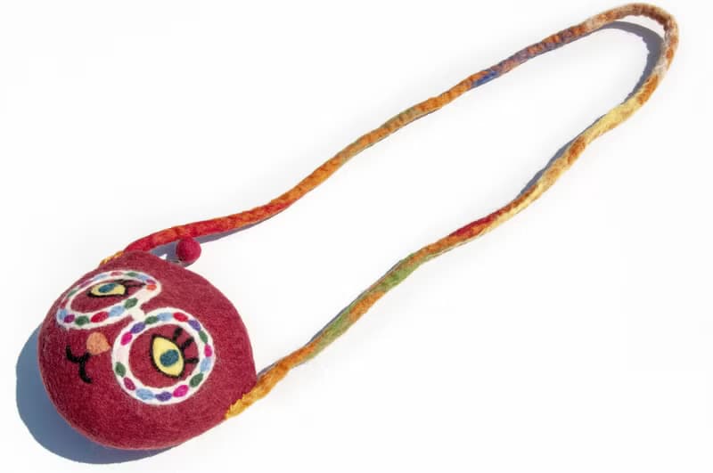 悠遊卡套 羊毛氈化妝包 數位相機包 iphone手機袋 airpods包-貓咪