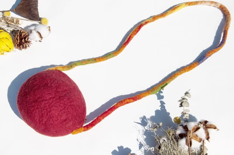 悠遊卡套 羊毛氈化妝包 數位相機包 iphone手機袋 airpods包-貓咪