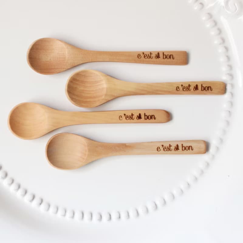 C'est si bon天然木醬匙四支入