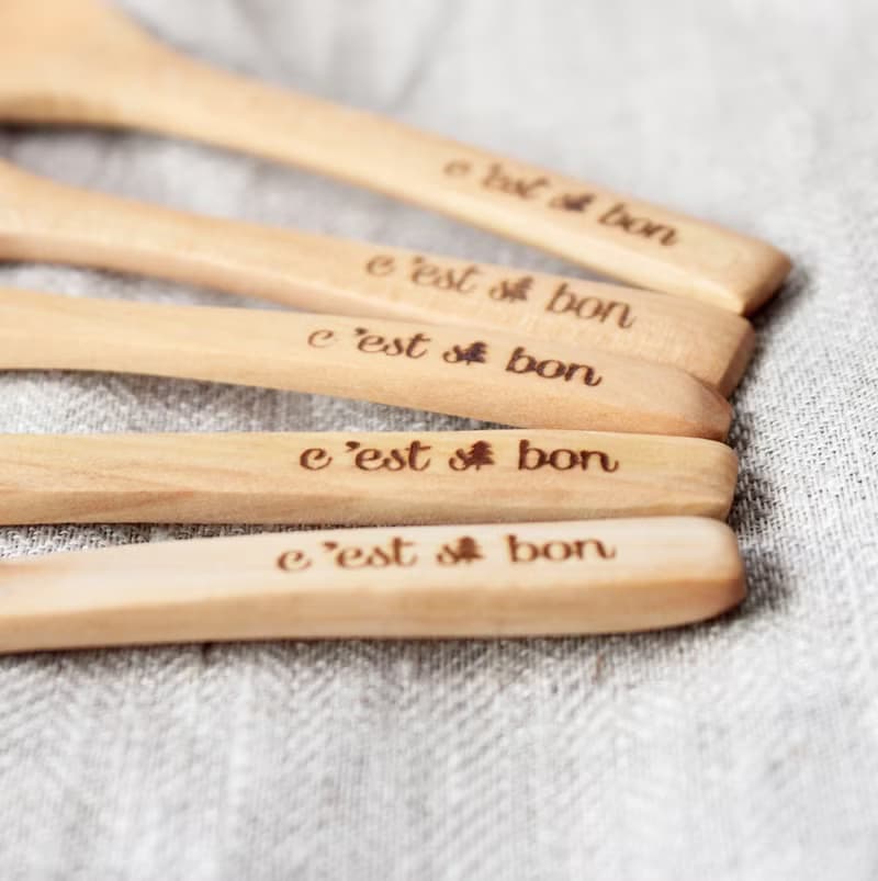 C'est si bon天然木醬匙四支入