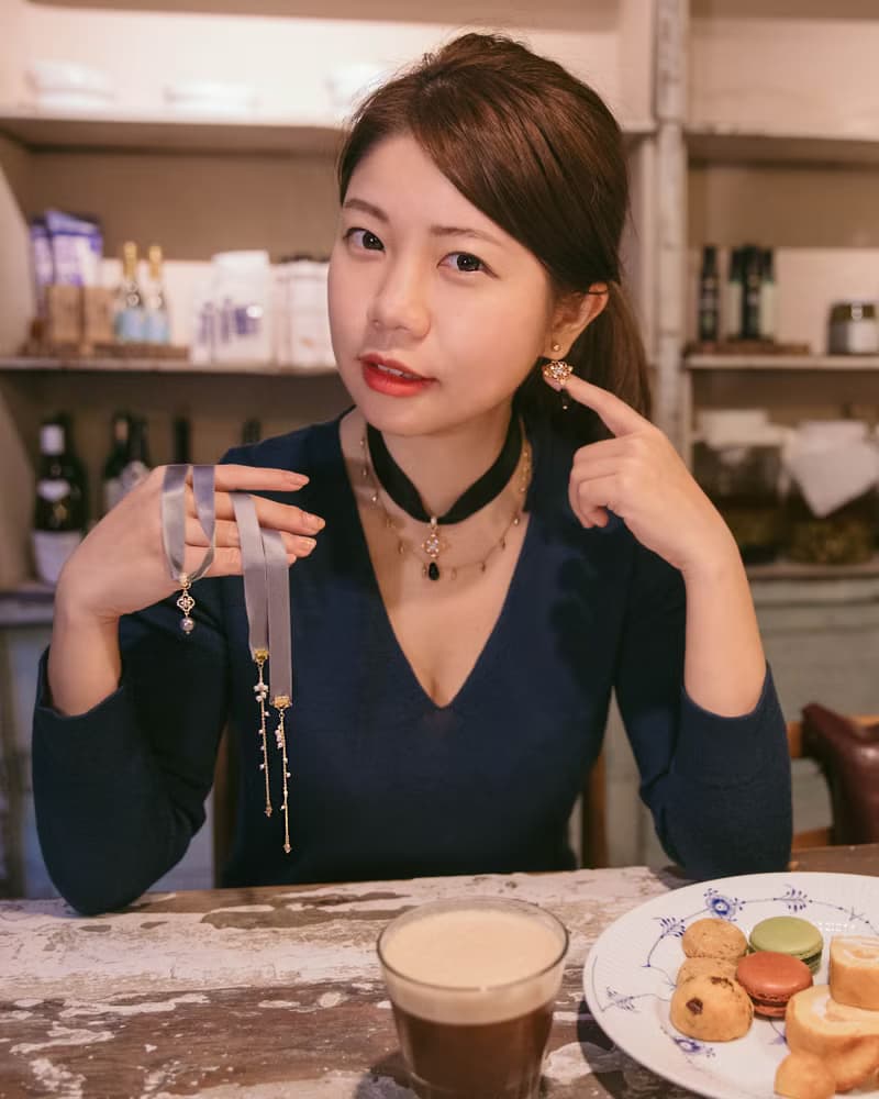 Black Onyx Lace-100%SILK蠶絲雙面緞帶黑瑪瑙項鍊-防護淨化系列