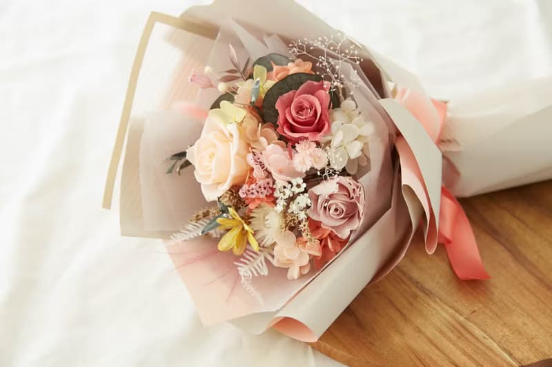 永生花 永生玫瑰 乾燥花 花束 開幕 畢業禮物 交換禮物 情人禮物