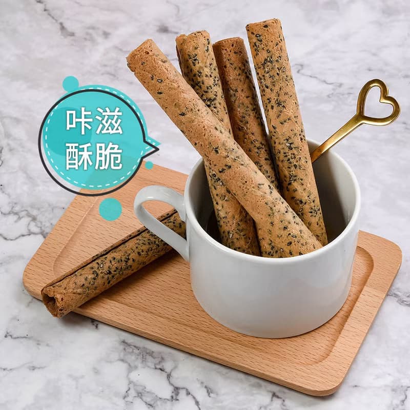 【愛不囉嗦】胡麻捲 - 15支/入 ( 吃得到顆顆胡麻粒 )