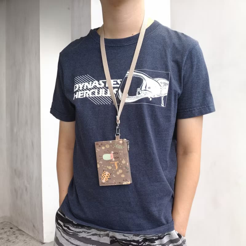 韓系 可愛昆蟲 2款頸掛三層零錢包