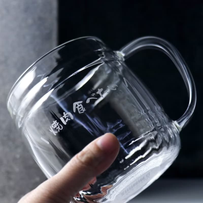 620cc 日本HARIO 乾杯!酒桶型玻璃啤酒杯 (居酒屋風字體)