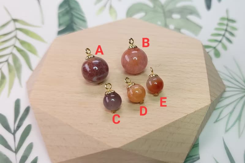 Six Cats 天然石 珊瑚玉 玉化圓珠 項鍊吊墜 飾品 開運招財 禮物