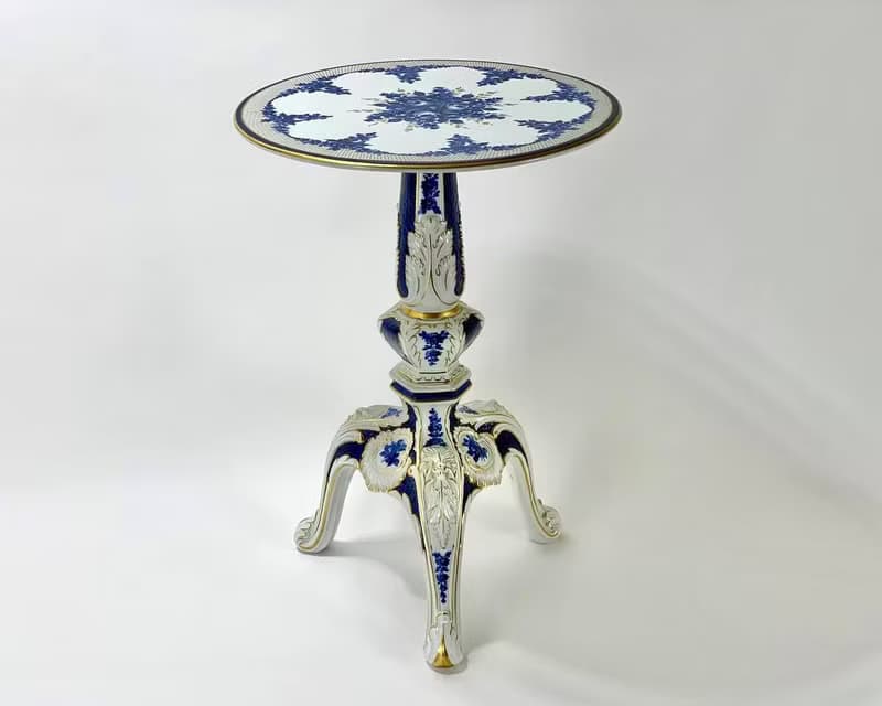 復古咖啡桌|瓷台標記PMP 1817手繪|