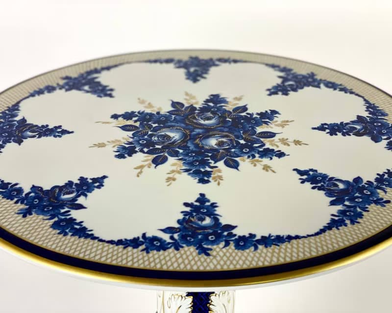 復古咖啡桌|瓷台標記PMP 1817手繪|