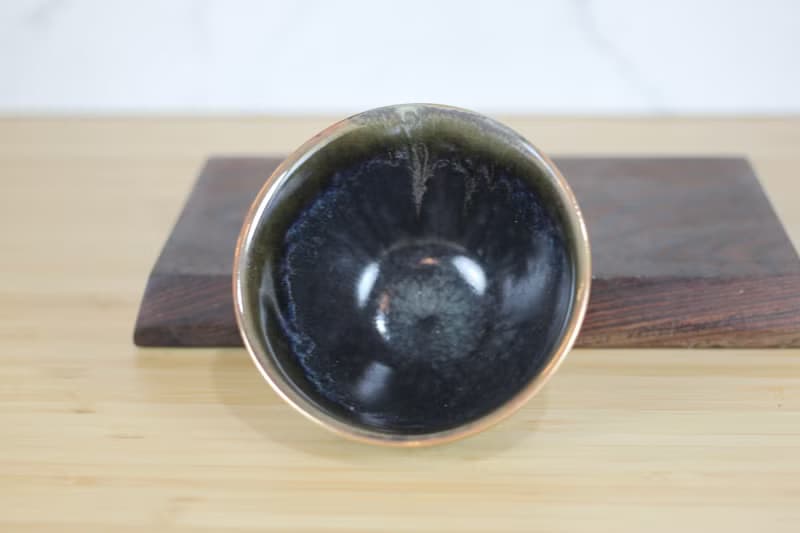 【母親節禮物】120ml 天目釉 柴燒茶杯 茶碗 鶯歌名家葉敏祥作品