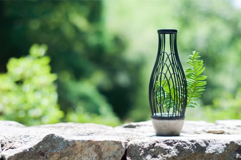 【Geway】虛實山水系列-曲線花器(尊爵黑)_喬遷_高升_新婚_送禮