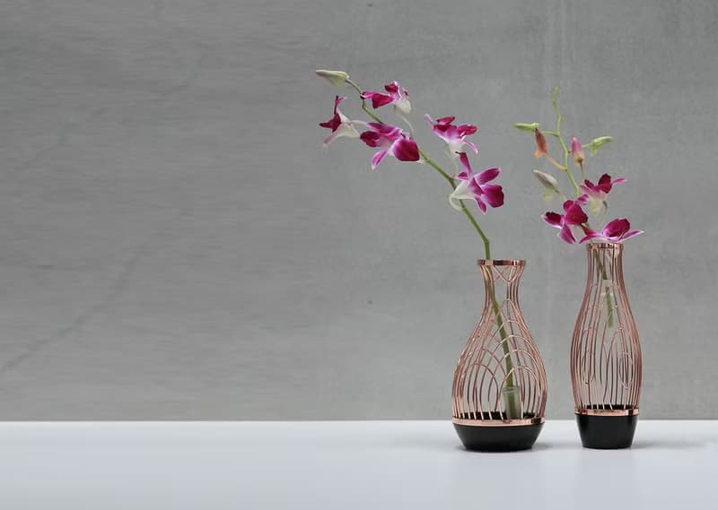 【Geway】虛實山水系列-曲線花器(尊爵黑)_喬遷_高升_新婚_送禮