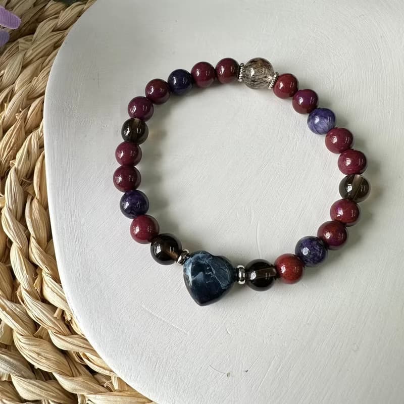 希望健康彼得石愛心彈性手鍊