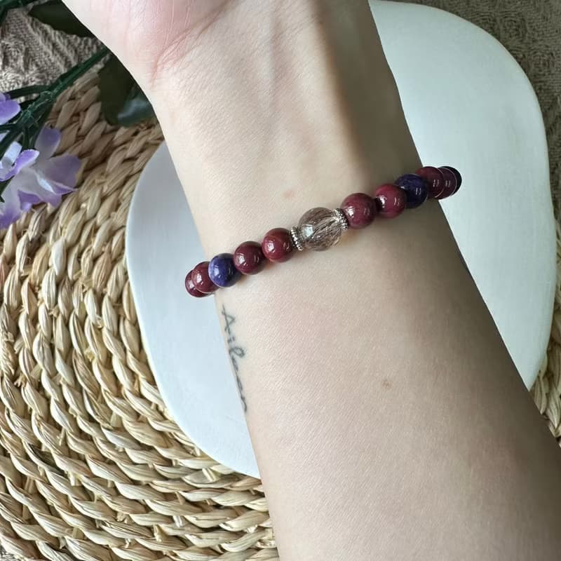 希望健康彼得石愛心彈性手鍊