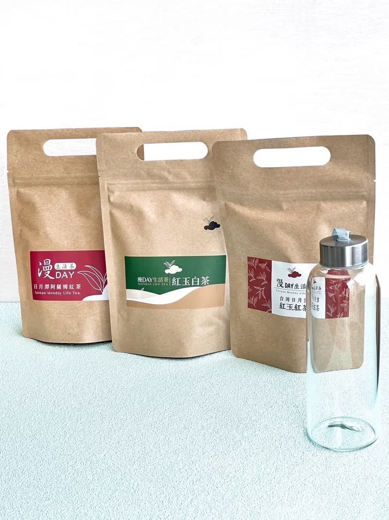 3入3款日月潭紅茶家庭號加贈冷水玻璃瓶