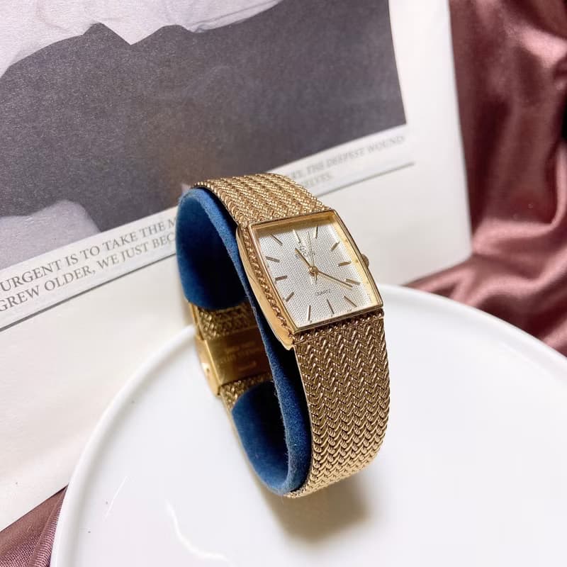 【西洋古董飾品】1960附原廠盒 ELGIN 可調整石英正常運作 手錶