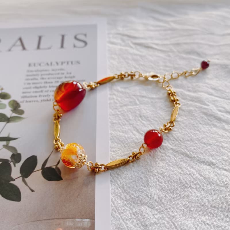 【Cinnamonmon 希娜夢夢】滋養 | 紅瑪瑙原礦精油手鍊