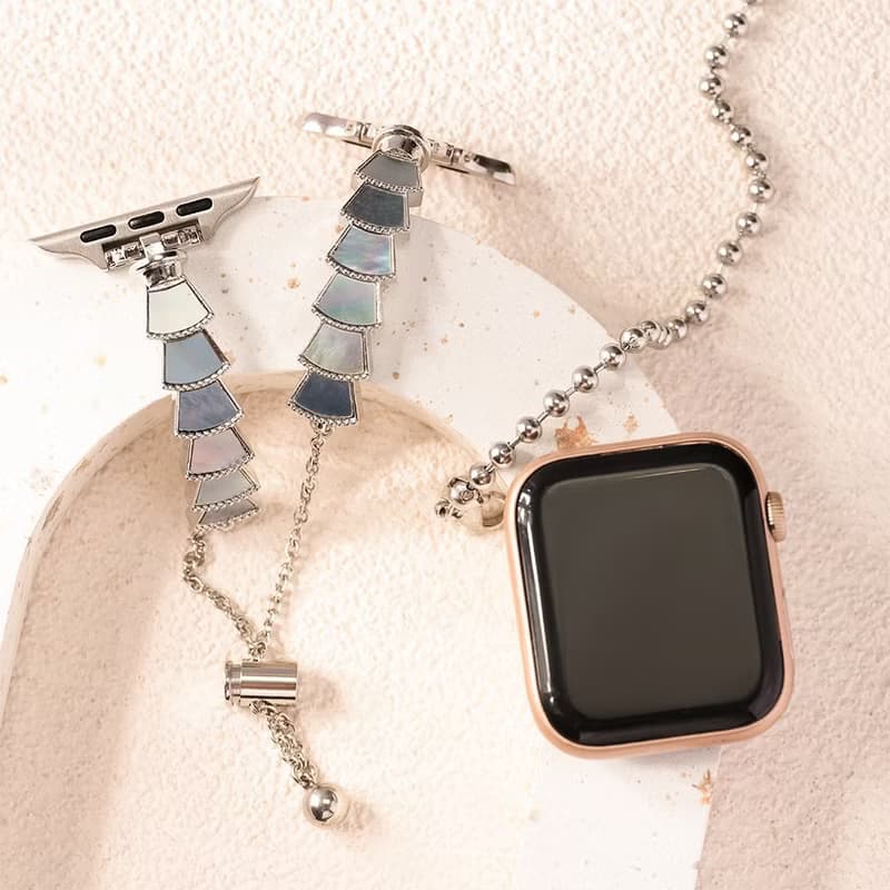 Apple watch - 扇形貝殼珠寶鍊  蘋果錶帶