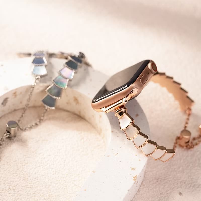 Apple watch - 扇形貝殼珠寶鍊  蘋果錶帶