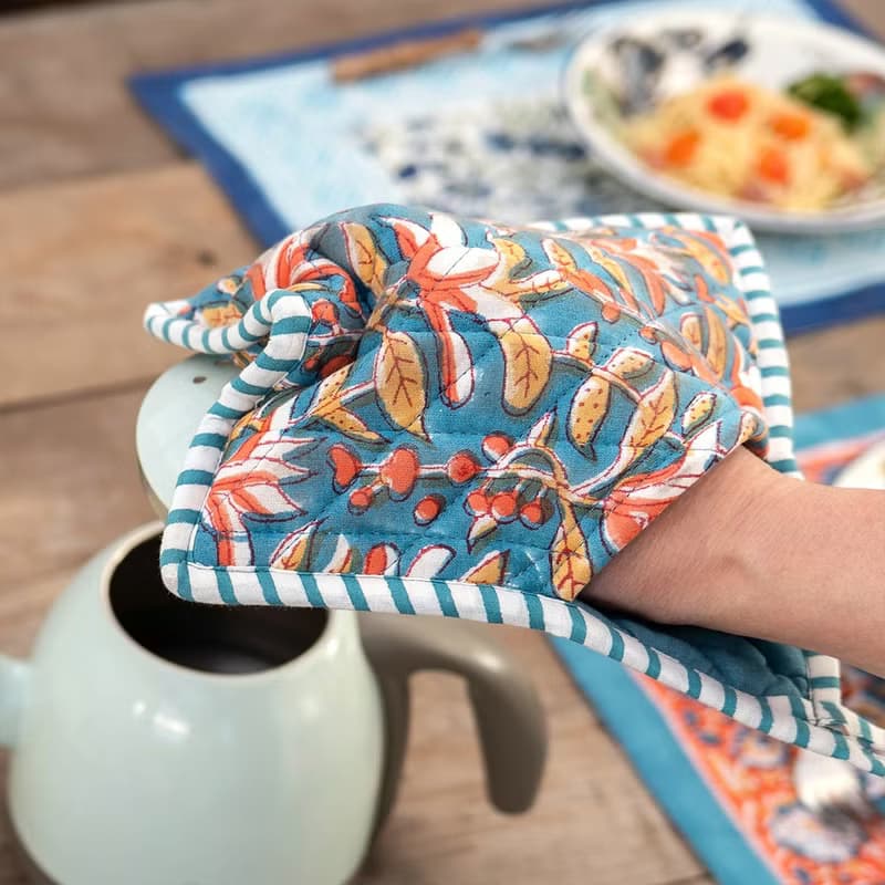 【預訂】印度製 可愛小碎花鍋墊/隔熱手套