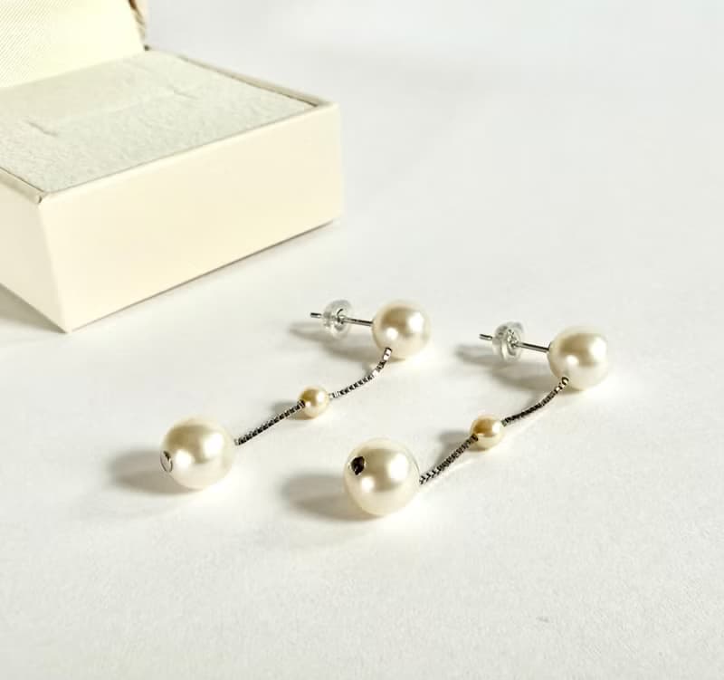 Akoya pearl earring  K14WG